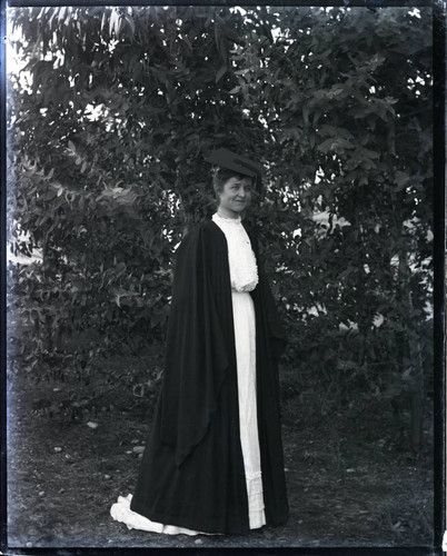 Edith Parker in cap and gown