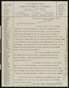 Ione B. Harkness, letter, 1938-06-14, to Hamlin Garland