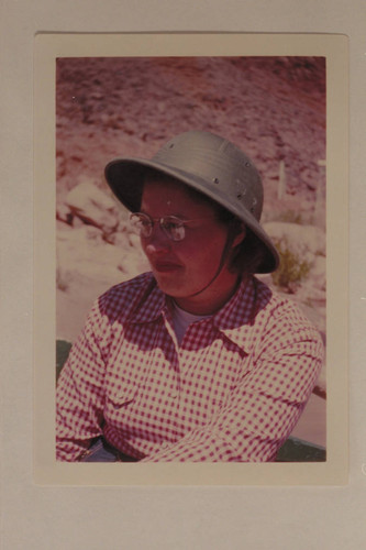 Barbara Jean Allen, 1732 Redondo Avenue, Salt Lake City. Lees Ferry. Member of Mexican Hat Expedition in Glen Canyon, 1951, May 11-17