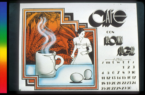 Cafe con Brown Sugar; from Calendario De Comida 1976