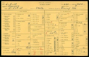 WPA household census for 736 1/2 EAST 27TH STREET, Los Angeles