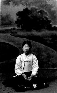 woman in studio portrait, Korea