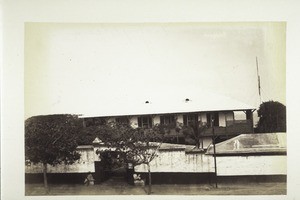 Missionshandlungshaus in Accra. Im Eckzimmer gegen das Meer starb Ing. Praetorius