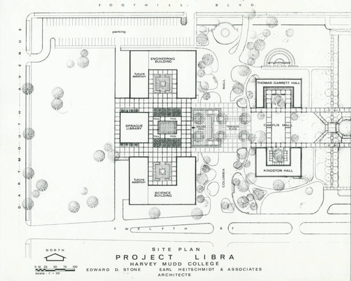 Libra Project architectural plan, Harvey Mudd College