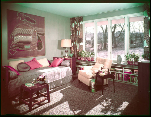 Pace Setter House of 1951: Color and "Rejects". Bedroom