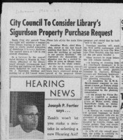City Council To Consider Library's Sigurdson Property Purchase Request