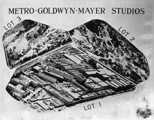 Aerial views of three lots at MGM