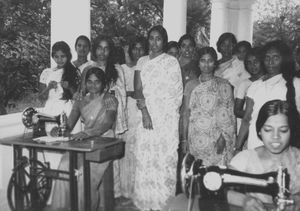 Tiruvannamalai, South Arcot District, India. From Lebanon: Women at the Sewing School, 1974