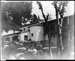 Exterior view of the Woman's Club House in Santa Barbara, ca.1935