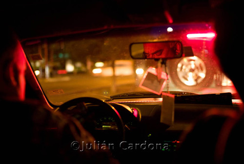 View through windshield, Juárez, 2008