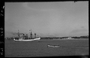 Ships in Beira harbour, Mozambique, ca. 1940-1950