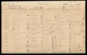 WPA household census for 541 GRAND, Los Angeles County