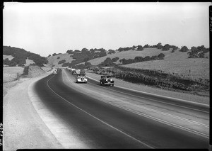 Divided highway near Pomona, 1938