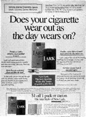 Does your cigarette wear out as the day wears on?
