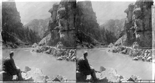 Natures sternness and her loneliness, Grand (River) Canyon (W.S.W) above Shoshone. Colorado
