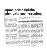 Aptos crime-fighting plan gets cool reception