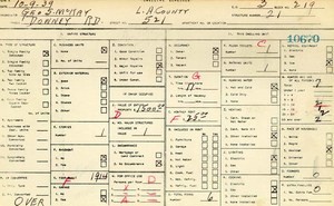 WPA household census for 521 S DOWNEY