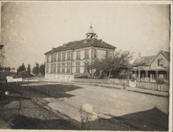 Back view of Petaluma High School, Petaluma, California, about 1892