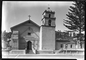 An external view of the Mission Buenaventura, Ventura, California, ca.1927