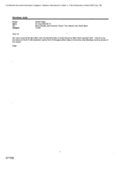 [Email from Peter Whent to Gerald Barry, Norman Jack, Tom Keevil, Jon Moxon and Mark Rolfe regarding the Tlais]