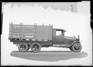 Ford jumbo truck, Southern California, 1930