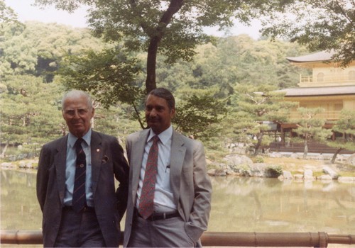 Gurdev Khush with N.E. Borlaug