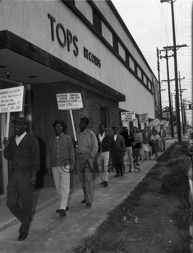 Tops Records Strike, Los Angeles, 1964