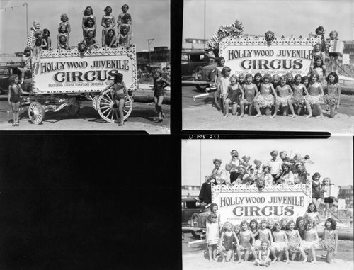 Juvenile circus on parade in Venice
