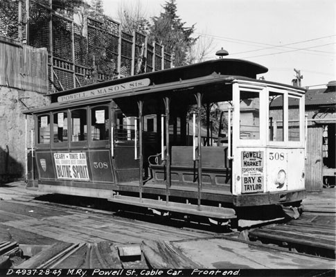 Powell Street Cable Car - Front end