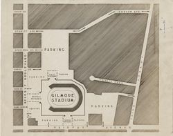 Gilmore Stadium map