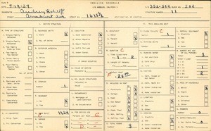 WPA household census for 1615 1/2 ARMACOST AVE, Los Angeles