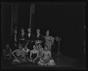 Group of performers in costume, California Labor School