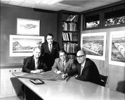 J. Clarence Felciano, A.I.A. and three unidentified associates, Santa Rosa, California, May 20, 1966