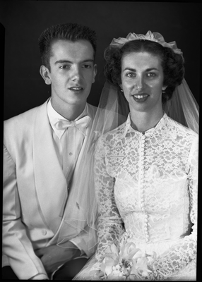 Wedding portrait of Mr. and Mrs. Roy Mitchell