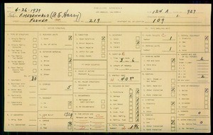WPA household census for 219 S FLOWER, Los Angeles