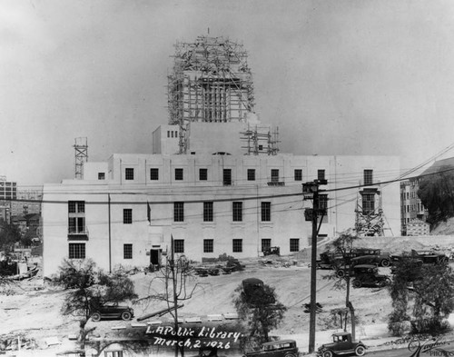 LAPL Central Library construction, view 83