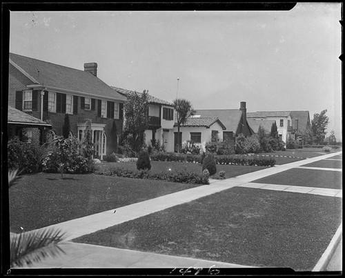 Residential neighborhood, Santa Monica, 1928