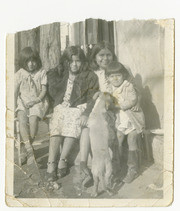 1935 Image of Irene Button and Her Sisters. From Left to Right, Irene, Vivian, Lorraine, and Florence Hackett