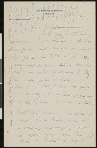 Richard Burton, letter, 1902-05-20, to Hamlin Garland