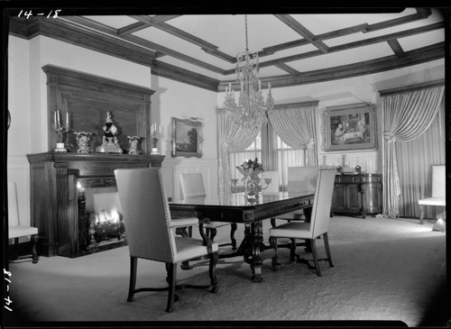 Powell, William, residence. Dining room