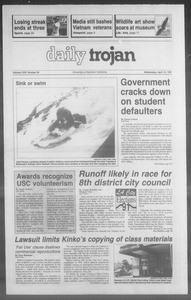 Daily Trojan, Vol. 114, No. 56, April 10, 1991