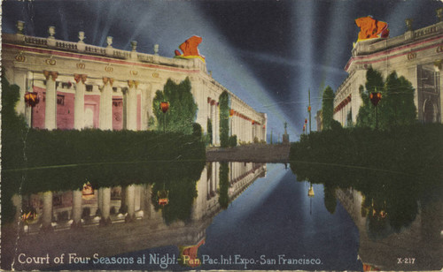 Court of Four Seasons at Night