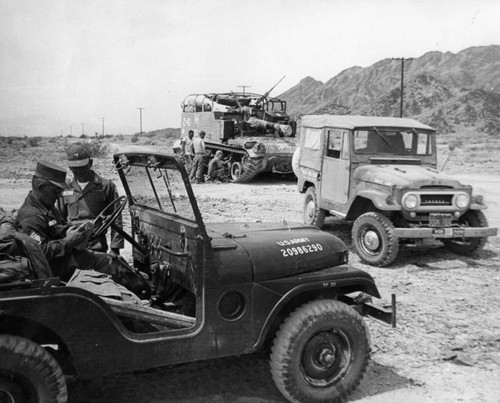War games spread over desert
