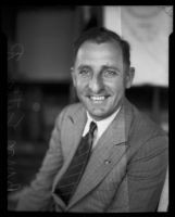 Attorney Buron Fitts with big smile, Los Angeles, 1920-1939
