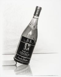 Bottle of California chablis from the Sebastiani Winery, Sonoma, California, 1960?