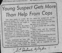 Young suspect gets more than help from cops