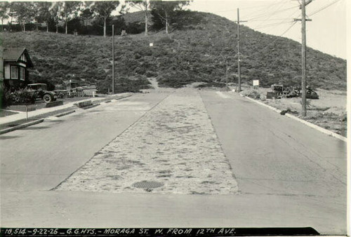 [Golden Gate Heights - Moraga Street west from 12th Avenue]