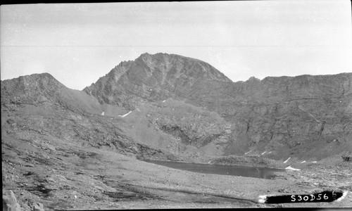 Trail routesm Juction Peak and Foresters Pass south, John Muir Trail change, Right panel of a two panel panorama, 300000