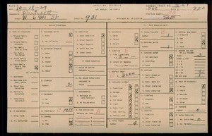 WPA household census for 931 W 69TH ST, Los Angeles County
