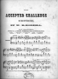 The accepted challenge : schottische / by W. McKorkell